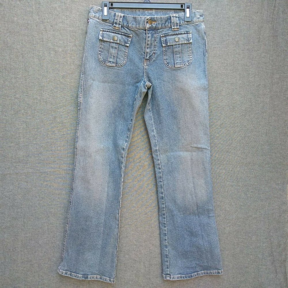 Vintage RL Polo Jeans BootCut Patched Flap Pockets Women's Jeans Size 10